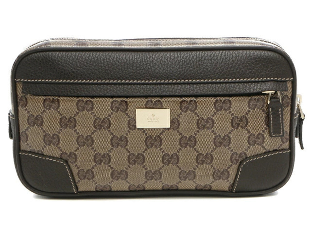 Gucci Bag Waist Crossbody Bum GG Crystal Canvas Leather